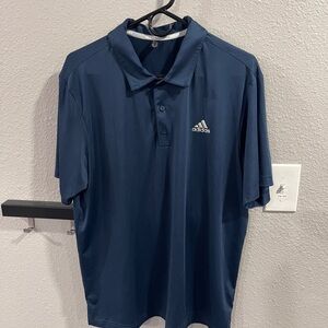 Adidas Men's Navy Blue Polo Shirt